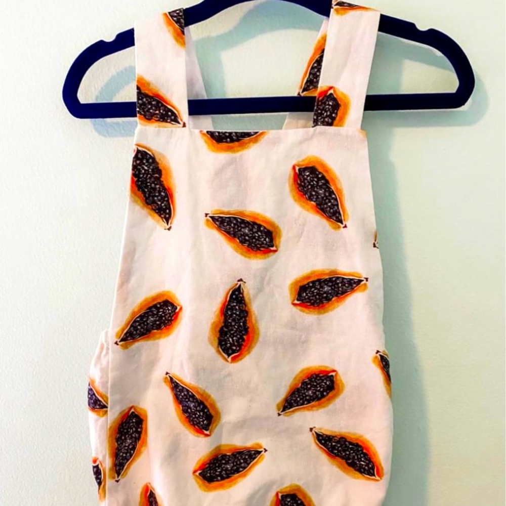 Ashley Rose 2T Frankie Baby Romper in papaya